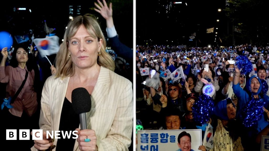 BBC on the ground in Seoul as new president is announced