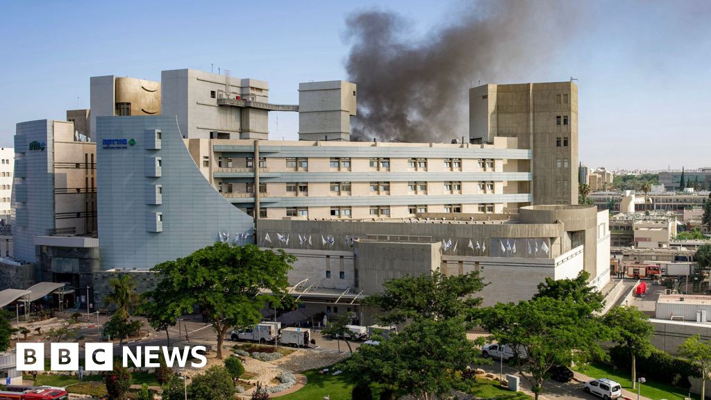 At the scene of Israeli hospital hit by Iran strike