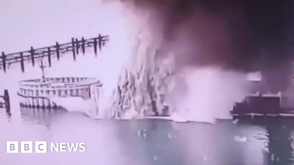Ukraine says it hit Crimea bridge with underwater explosives