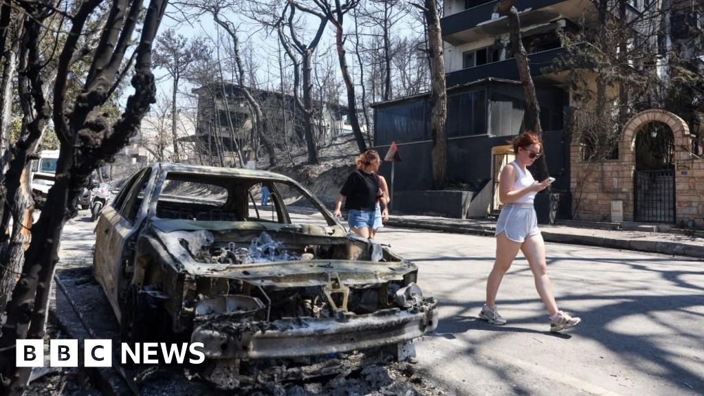 Wildfires rage across southern Europe as temperatures pass 40C
