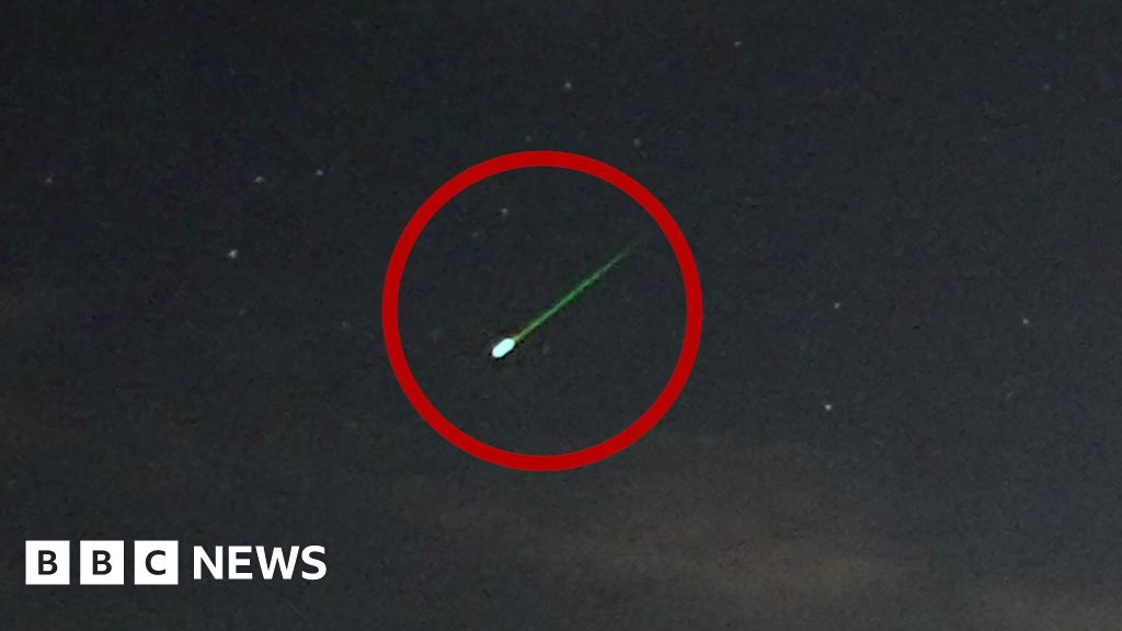 Perseids meteor shower seen in skies above UK