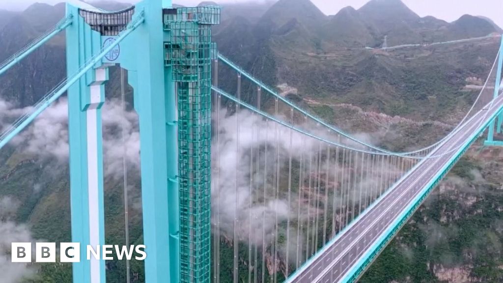 World’s highest bridge opens in China