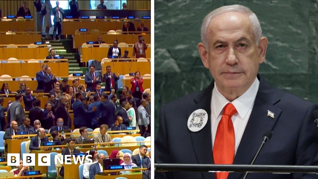 How Netanyahu’s UN speech unfolded