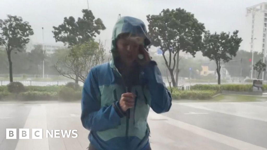 BBC correspondent reports from southern China hit by ‘king of storms’