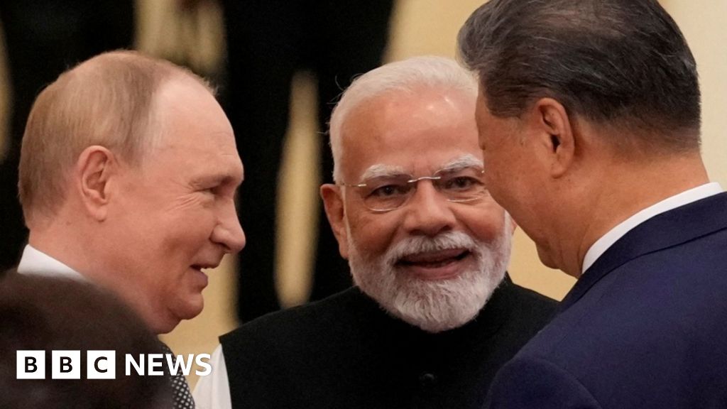 BBC analyses the warmth and hand-holding at Xi, Modi and Putin’s summit