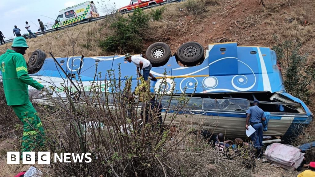 Forty-two Zimbabweans and Malawians killed after bus veers off road in South Africa